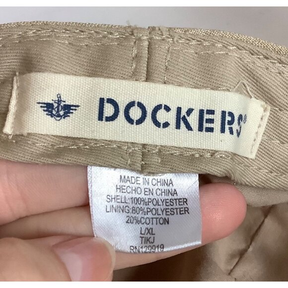 Dockers Tan Cotton Blend Ivy Flat Cap Men L/XL Lightweight Breathable Newsboy - Picture 4 of 7